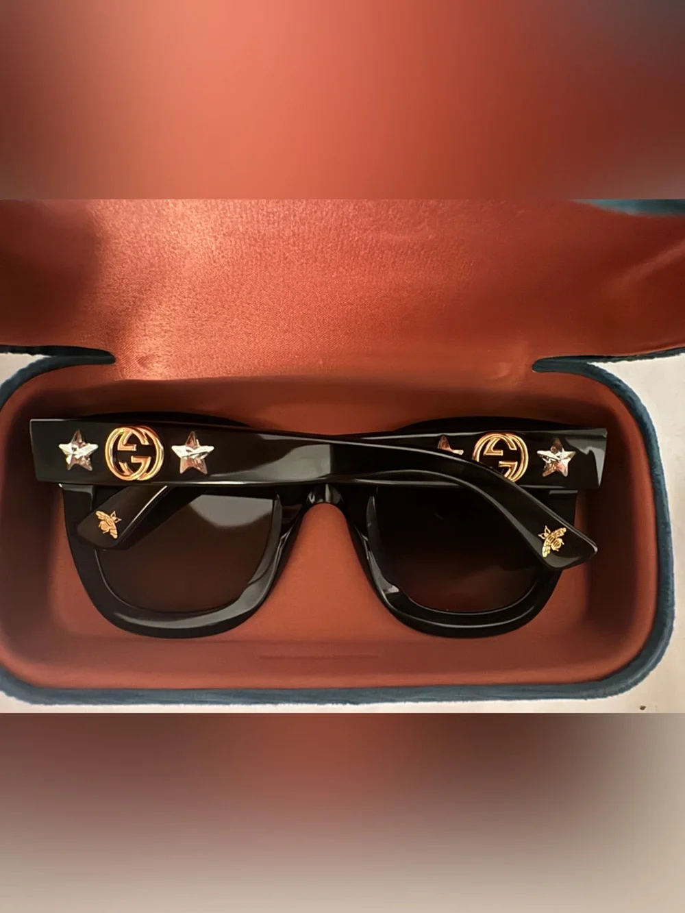 Gucci GG0208S Women’s Black Sunglasses with Gradient Gray Lenses